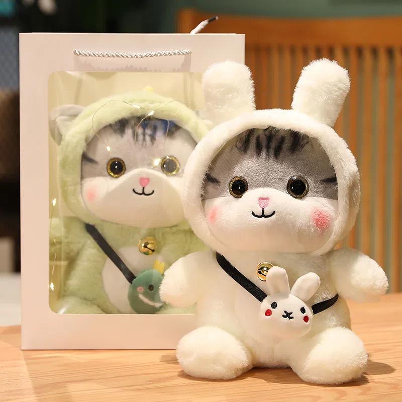 Милая кукла-кошка, игрушка-кошка, плюшевая, удобная, детская кукла, подушка для сна, подарок для девочек, подарок на день рождения