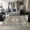 Classics Persian Carpets for Living Room Soft Flannel Coffee Tables Mat Large Area Non-slip Washable Decor Home Rugs for Bedroom