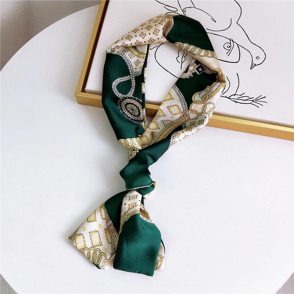 New Scarves Silk Scarves Women'S Spring And Autumn Season Long Decorative Professional Scarves Summer Thin Styles Paired With Shirts Stylish