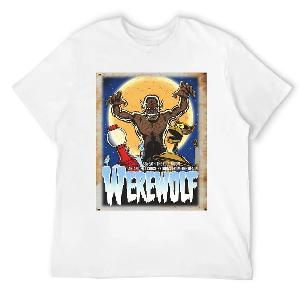 Mystery Science Rusty Barn Sign 3000 - Werewolf T-Shirt for a Boy Quick-drying Slim Fit T Shirts for Men
