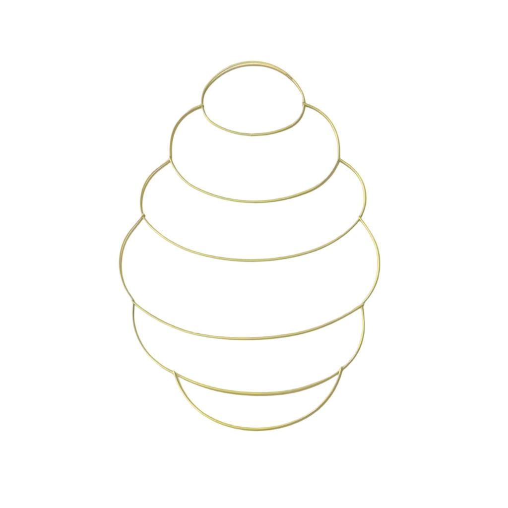 Пасхальный венок металлический каркас проволочная форма цветочный садовый венок в форме зайчика проволочная форма для пасхального проекта своими руками для дома и улицы праздничный подвесной декор 16