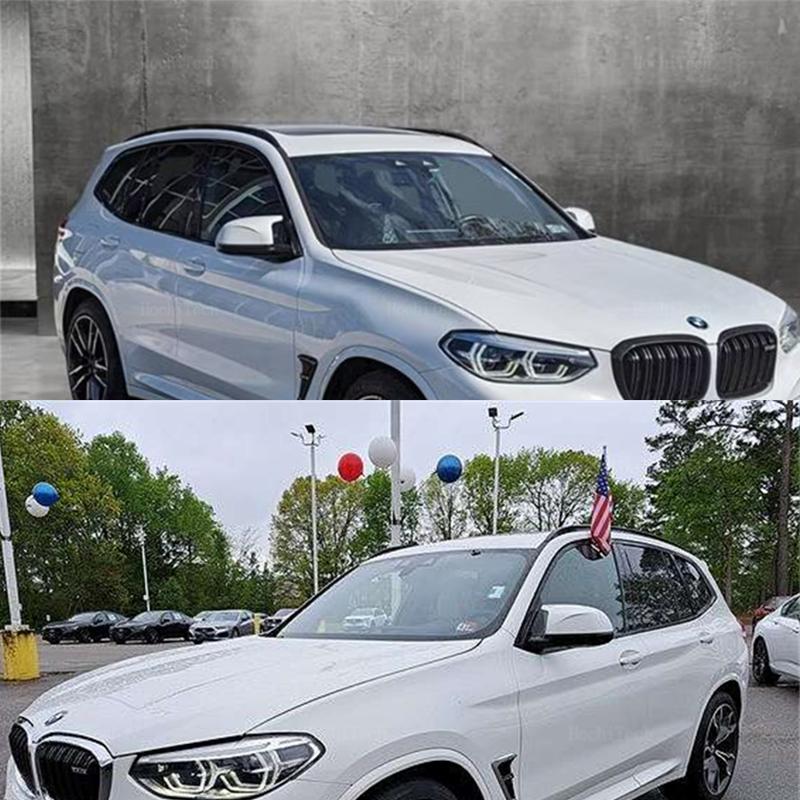 Крышка зеркала заднего вида в стиле M, белая для BMW X3 G01 iX3 X4 G02 X5 G05 X6 G06 X7 G07 G08 2018