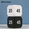 Вращающийся кубический таймер 5-15-25-45 минут со светодиодным дисплеем, ползунковый переключатель, Pomodoro, портативный кубический таймер с вибрацией и беззвучным сигналом для работы, учебы, кухни