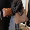 2025 Early Spring New Large-capacity Bag Women's Simple Soft Leather Shoulder Armpit Bag Retro Commuter Messenger