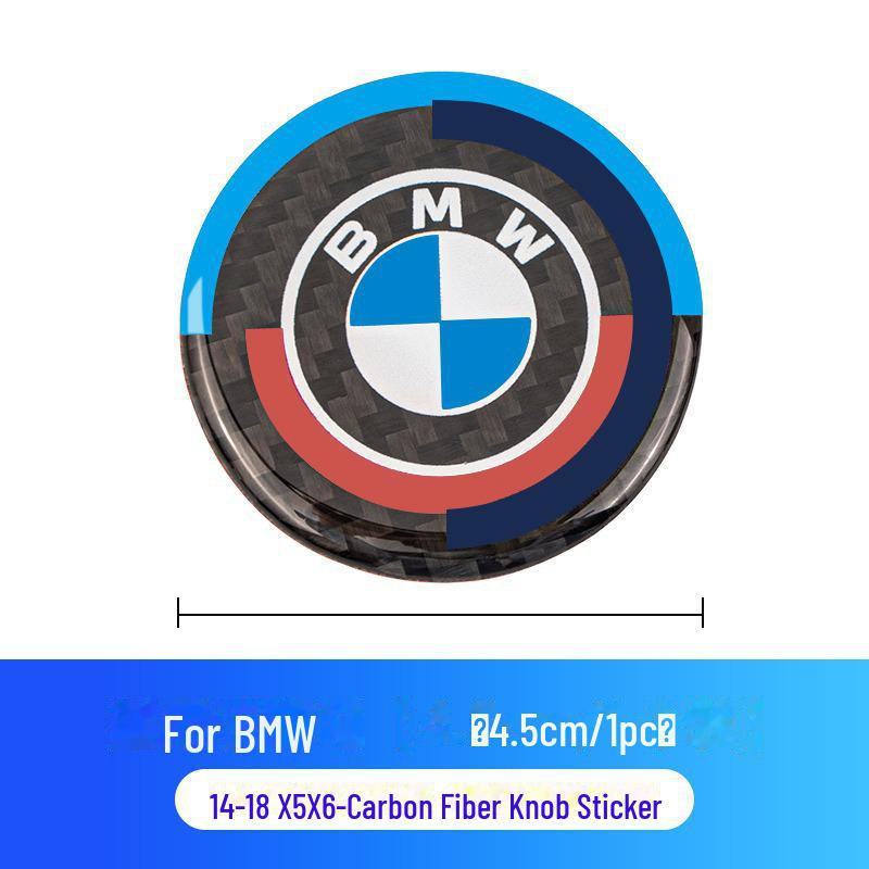Наклейки на ручку мультимедиа из углеродного волокна для BMW 1-7 серии X3-X7