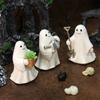 3 шт. Садовая призрачная статуя Хэллоуин Домашний декор Смолы Миниатюрная фигурка для сада Горшечное растение и Настольная экспозиция
