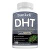 Bunkell DHT Advanced Hair Formula Dietary Supplement with Saw Palmetto, Biotin, 120 Vegetable Capsules