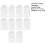 10 шт. Сумки для хранения одежды с молниями, устойчивые к царапинам, легко идентифицируемые, полупрозрачные сумки для одежды