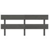 VidaXL Headboard Grey 204x3x81 Cm Solid Pine Wood 819092