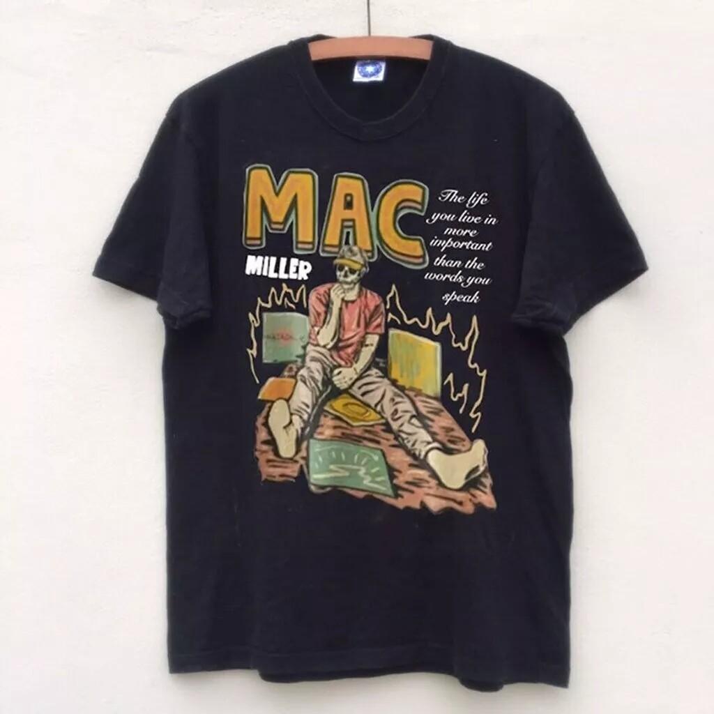 90s Mac Miller Black Short Sleeve Cotton Reprint T-shirt Men Women S-5XL