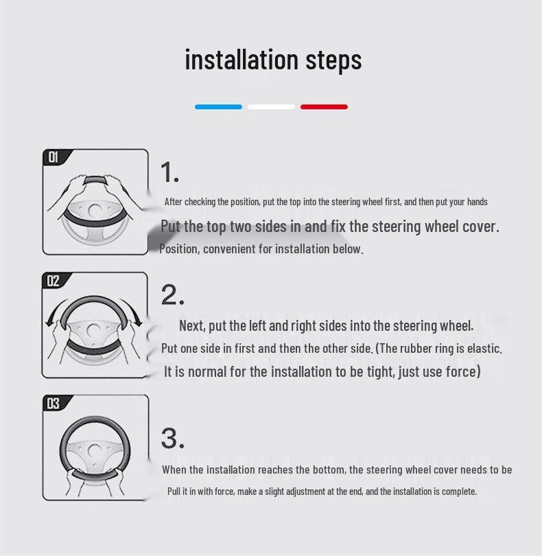 Genuine Leather Steering Wheel Cover for Tesla Model 3/Y - Ultra-thin Design