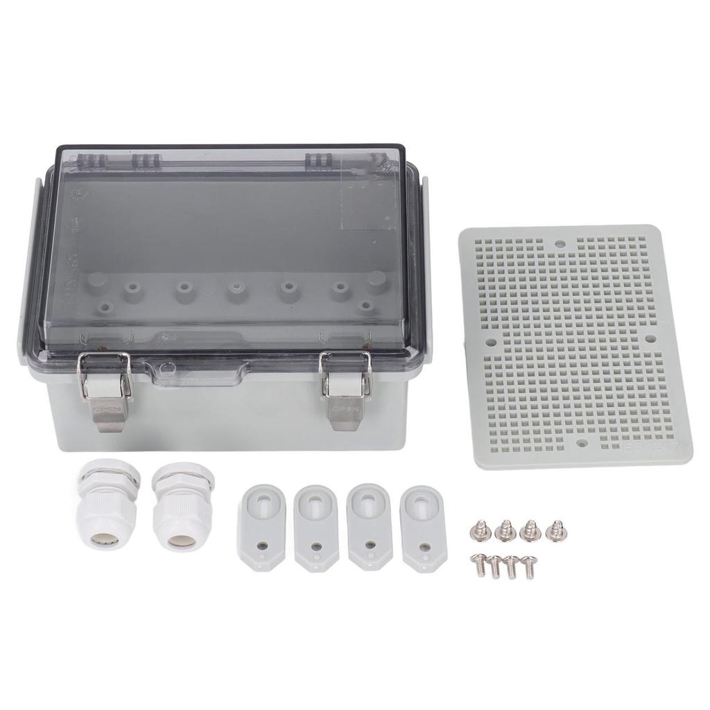 Electrical Junction Box Transparent Cover IP67 ABS Plastic Electrical Connection Box for Power Suppl
