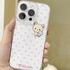 Милый Медведь Розовые Точки Чехол Для Телефона Для Samsung S25 S24 S23 S22 S21 S20 Note20 Note10 Plus Ultra Lite 5G Прозрачный Мягкий ТПУ Чехол