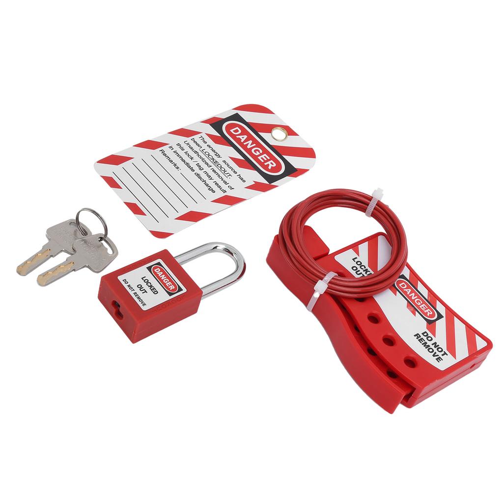 Security Cable Lock Engineering Lockout Locking Device Waterproof Durable for Fix Mechanical