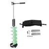 Ice Drill Auger 8in Diameter 28in Length Nylon Ice Drilling Auger with 70cm Extension Rod for