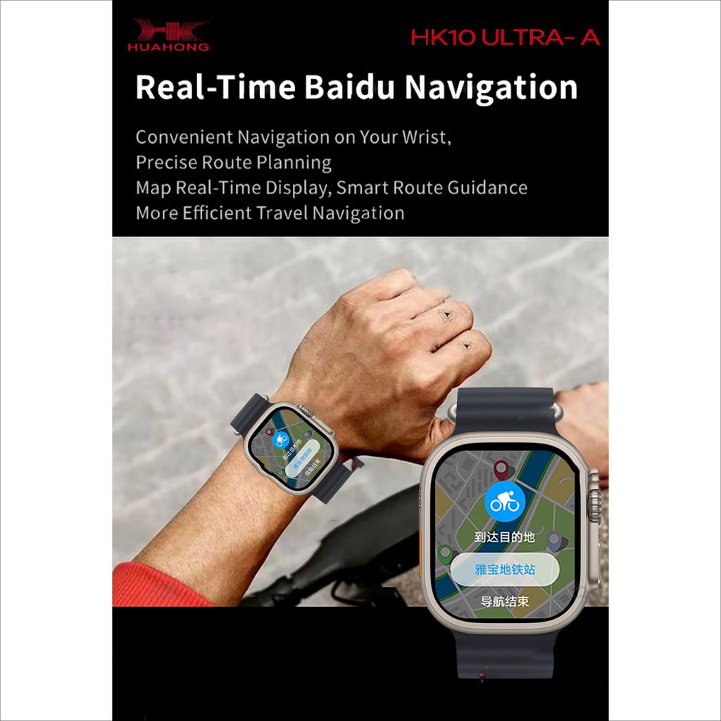 2024 Новые умные часы HK10 ULTRA-A с экраном Amoled, локальный музыкальный альбом, NFC TWS, умные часы для мужчин и женщин
