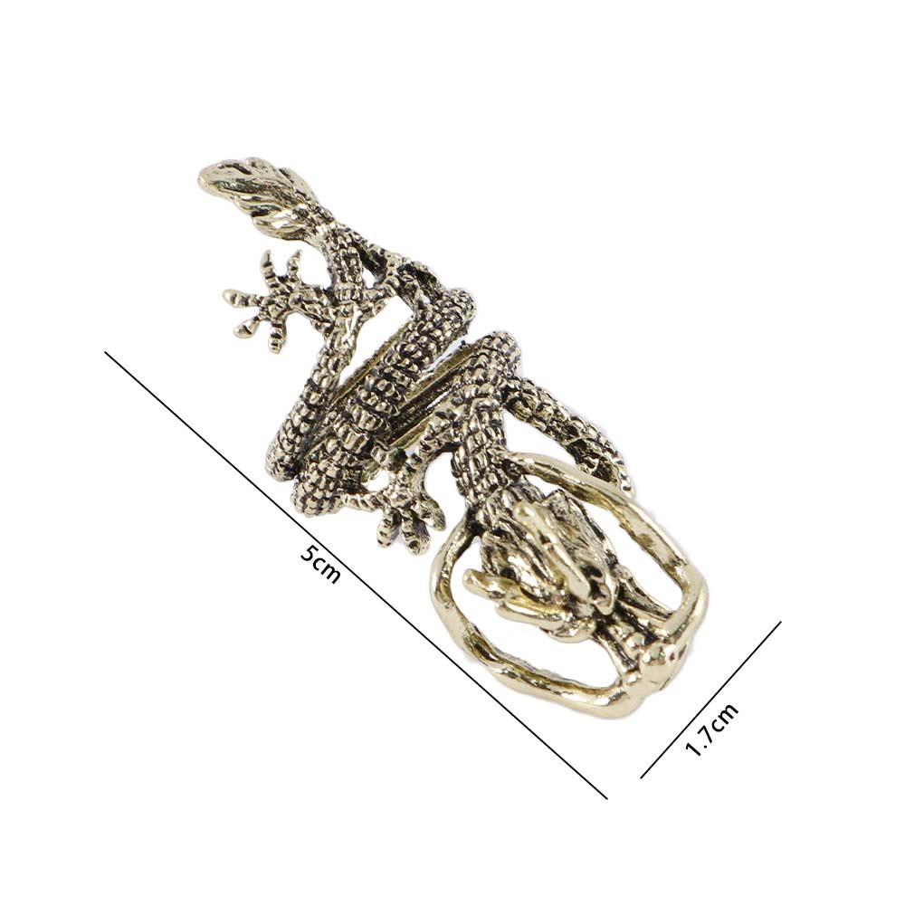 Аксессуары Подарочный Панк Высокое Качество Регулируемый Уникальный Дизайн Китайского Дракона Кольцо Моды Многослойный