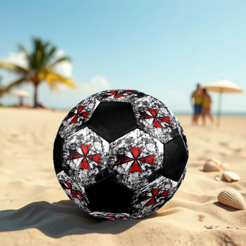 Resident Evil Theme Size 5 Soccer Ball, Suitable for Both Indoor and Outdoor Matches, a Gift Suitable for Everyone.