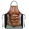 Novelty Sleeveless BBQ Apron Featuring Realistic Muscle Man for Men Who Love Outdoor Grilling and Parties