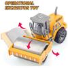 4x4 Электрические Машинки на Радиоуправлении Игрушки Для Детей Радиоуправляемая Модель Грузовика Экскаватор Бульдозер Дорожный Каток Со Светодиодными Огнями Подарки на День Рождения