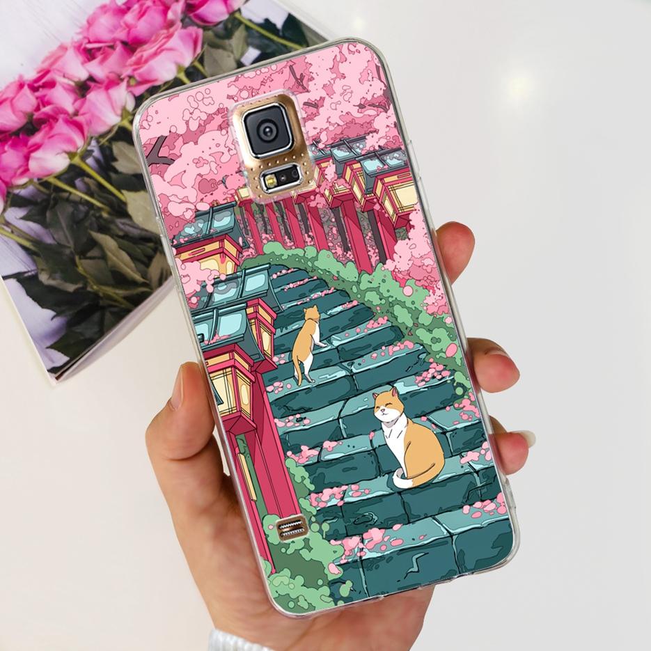 Чехол для Samsung Galaxy S5 SM-G900F G900I G900M Стильный painted Cover Мягкий силиконовый чехол для телефона Для Samsung S5 S 5 GalaxyS5 Shell