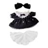 Niannyyhouse 15cm Plush Toy Clothes White Star Dress Ribbon White Petticoat Cotton Doll Clothes Dress-Up
