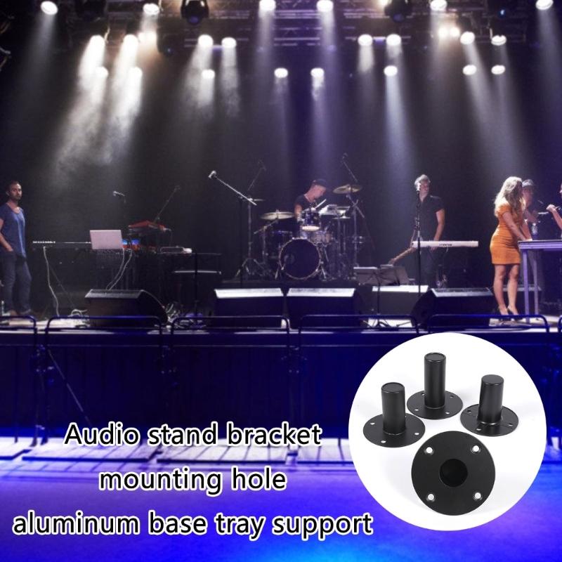 Heavy Duty Metal Speaker Stand Base Iron Lower Sound Seats for Professional Stage Use Easy Installation