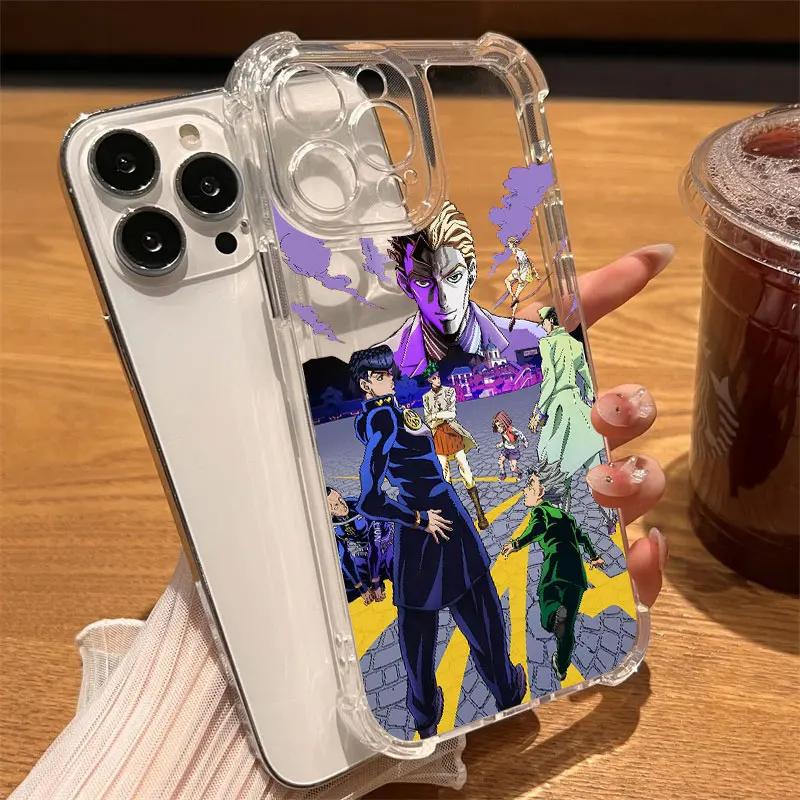 Чехол-подушка от падения с четырьмя углами J-JoJo's Bizarre Adventure для iPhone 17 Air 16 15 14 Plus 13 12 11 Pro Max XS Max X XS