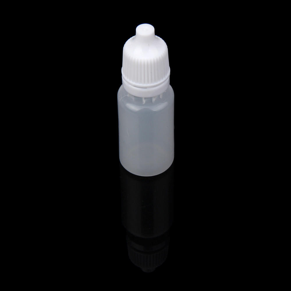 100PCS 10ml Empty Plastic Squeezable Dropper Bottles Eye Liquid Dropper