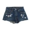 Шорты с высокой талией и вышивкой 601037 для девочек