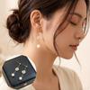 Bohemian Chic Design Dainty Imitation Pearl Flower Stud Earring Gold Plated Tassel Earrings Stainless Steel Women Jewelry Daily