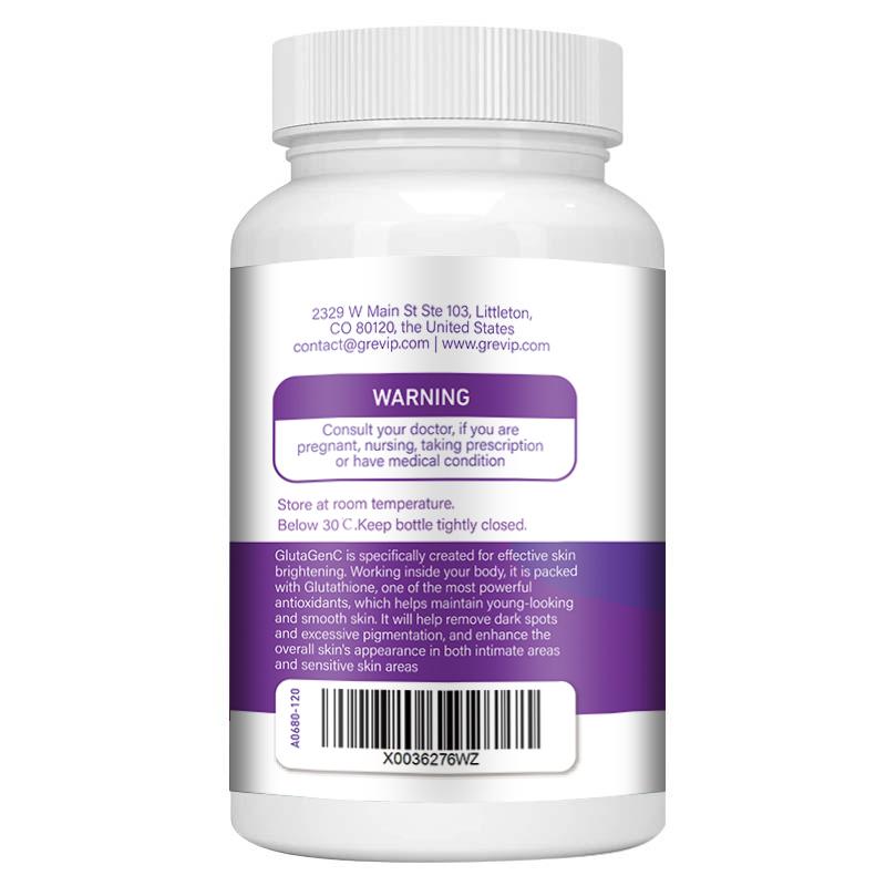 GREVIP Glutamine Extract Capsules, containing a blend of glutamines, 500 mg per serving, all-natural, for adults.