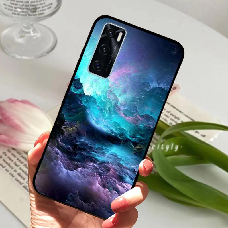Чехол для Vivo V20 SE Животный Мультяшный Мягкий Силикон Funda для Vivo V20 SE V2022 V2023 Чехол для Телефона VivoV20SE Черный Coque 6.44 дюйма