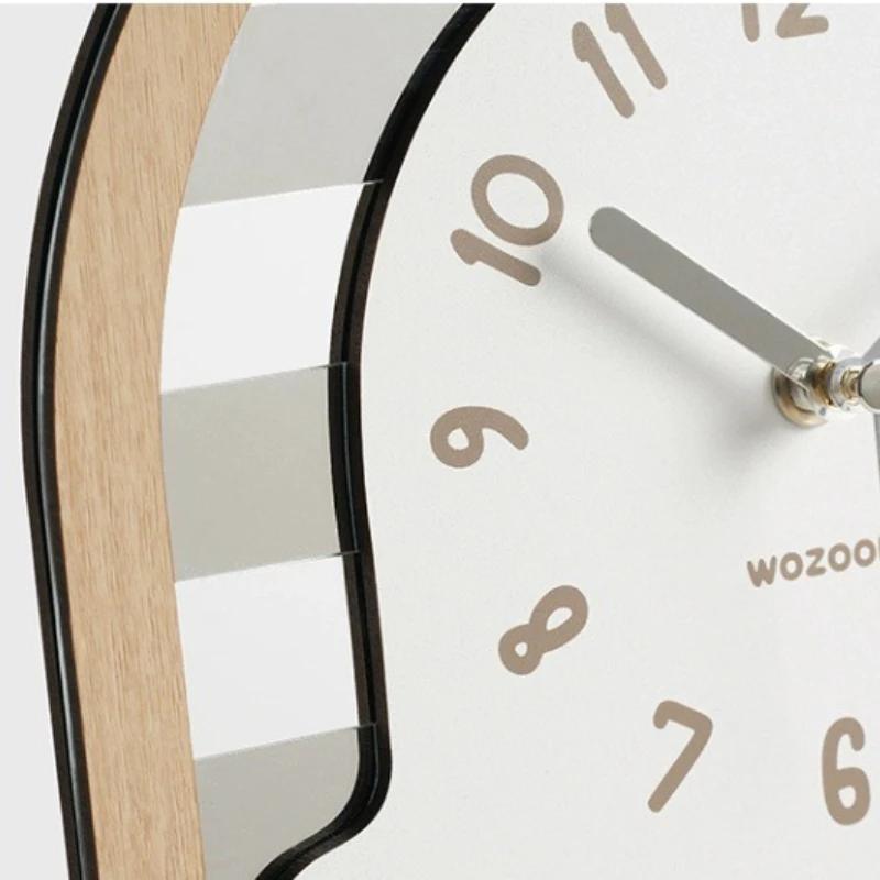 Креативные арочные настенные часы в ретро-стиле - Персонализированные бесшумные настольные часы для кабинетов, спален, общежитий и домашнего декора