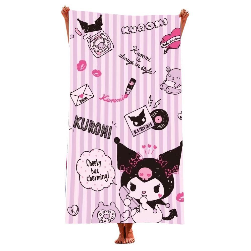 Seaside Children'S Cartoon Beach Towel Quick-Drying Microfiber Absorbent Square Bath Towel, Printable