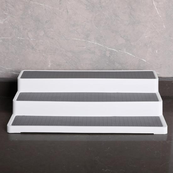 Home Kitchen 3-tier Spice Salt Sugar Rack Step Shelf Cabinet Bottle Organizer