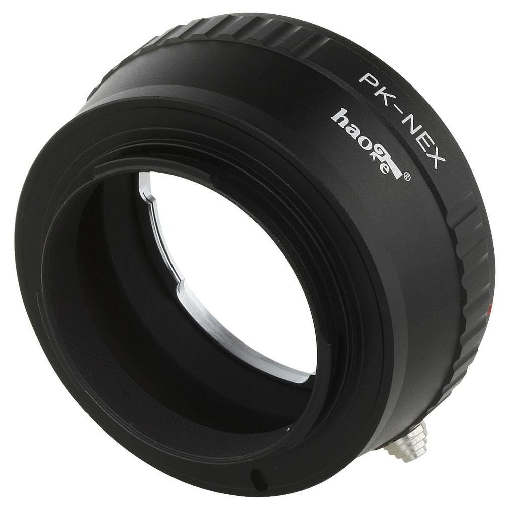 Haoge Lens Mount Adapter for Pentax K PK Mount Lenses to Sony NEX Including and VG20 E-Mount Cameras, NEX-3, NEX-5, NEX-5N, NEX-7, NEX-7N, NEX-C3,