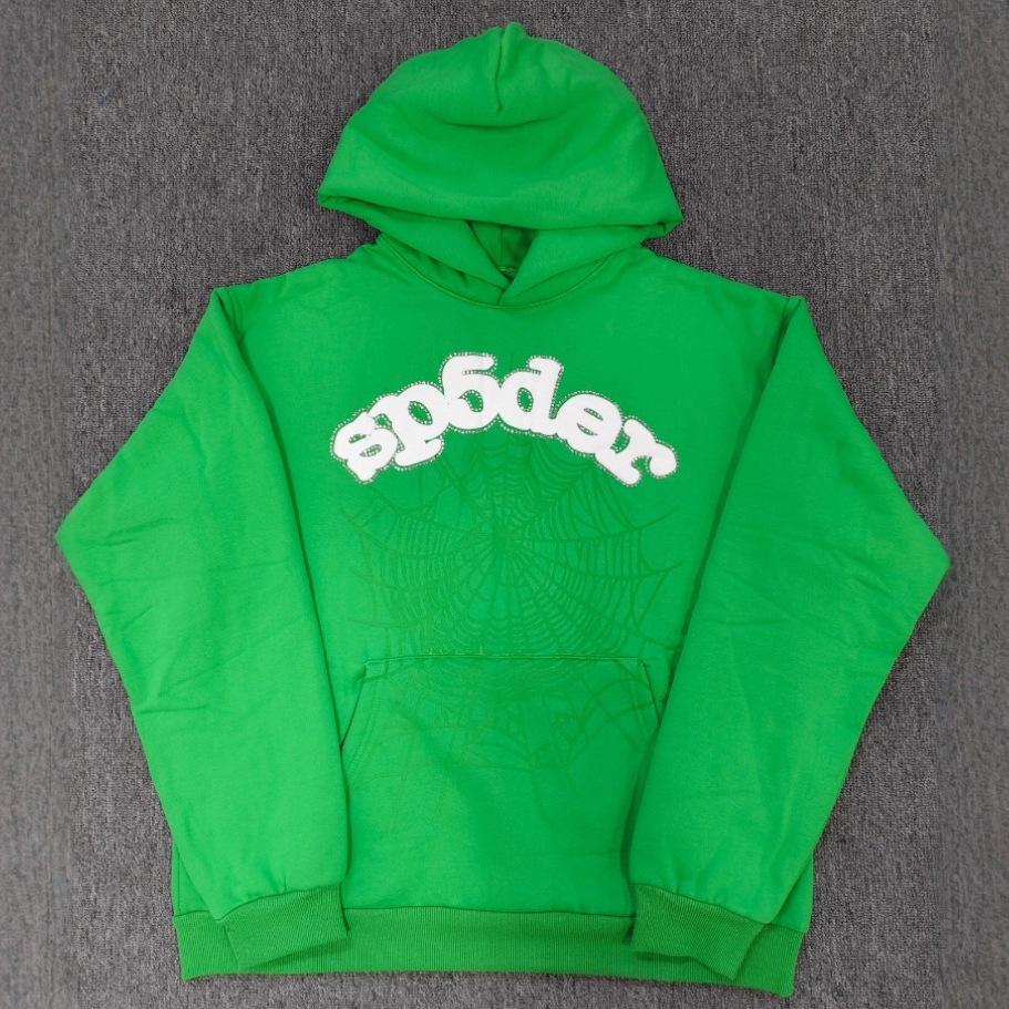 Оригинальная толстовка Sp5der для пары с принтом паука - Модный европейский и американский бестселлер