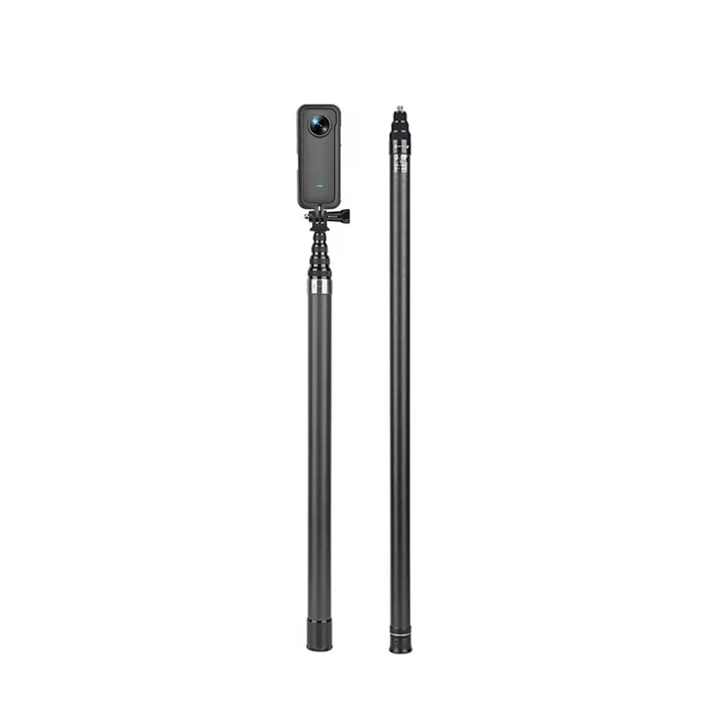3M Carbon Fiber Scalable Monopod Extended Edition Invisible Selfie Stick For Insta360 X3 X2 For Go Pro 9 10 11 12 Stick Tripod 2