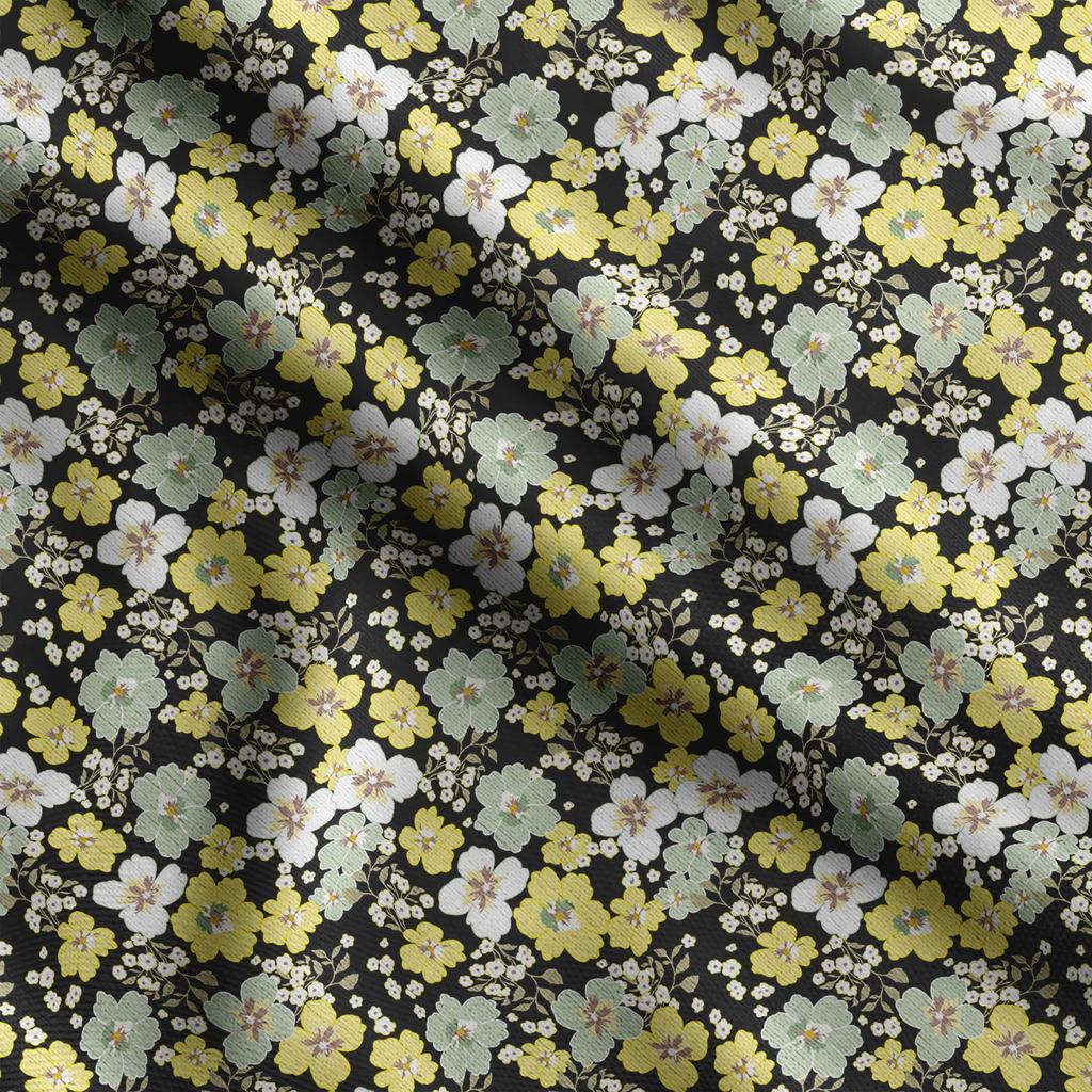 Soimoi Цветочный принт, хлопковый батист, ткань для квилтинга, продаваемая во дворе, хлопчатобумажная ткань средней плотности шириной 42 дюйма,