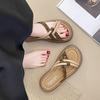Casual Niche Design Thick-soled Slippers Women's Outer Wear 2025 Summer New Models with Skirts Beach Slippers