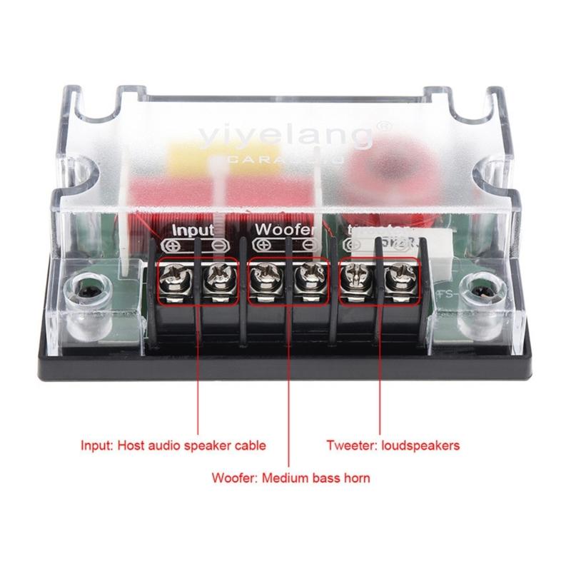 Автомобильный Кроссовер 2-полосный Высокочастотный Низкочастотный Динамик Фильтр Разделитель Частот Динамика 200 Вт
