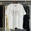 Summer new European and American trendy brand R unisex couple's loose pullover short-sleeve T-shirt, youth short-sleeve T-shirt