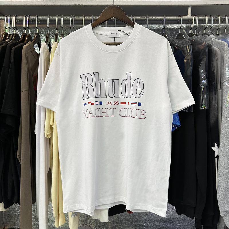 Summer new European and American trendy brand R unisex couple's loose pullover short-sleeve T-shirt, youth short-sleeve T-shirt