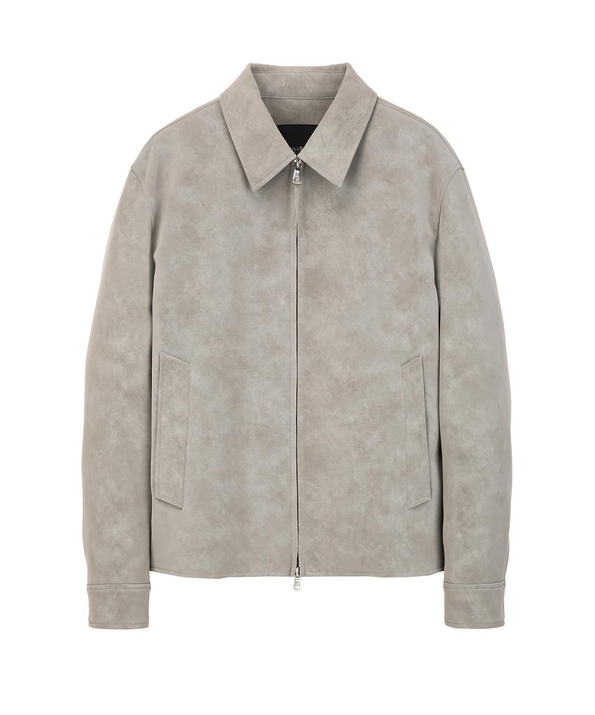JILLSTUART NEWYORK MEN Грубая куртка-тракер из искусственной кожи с бархатистым покрытием - Серый (Jnju6C051G1)