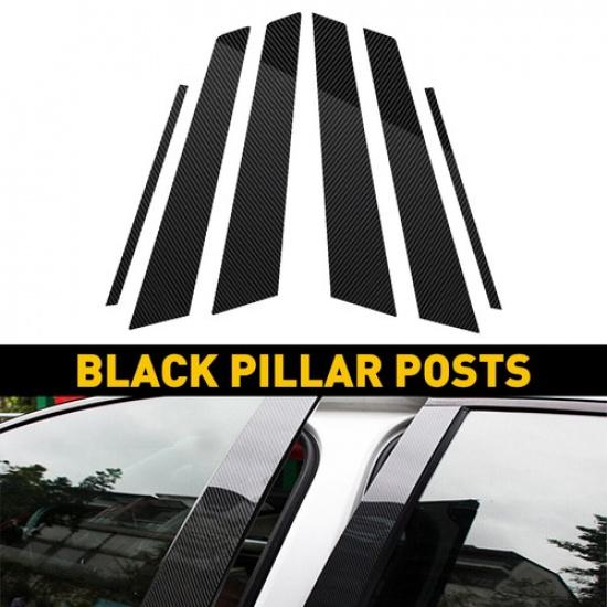 For Honda Civic Sedan 2006-11 Carbon Fiber Pillar Post Door Trim Accessories EXV