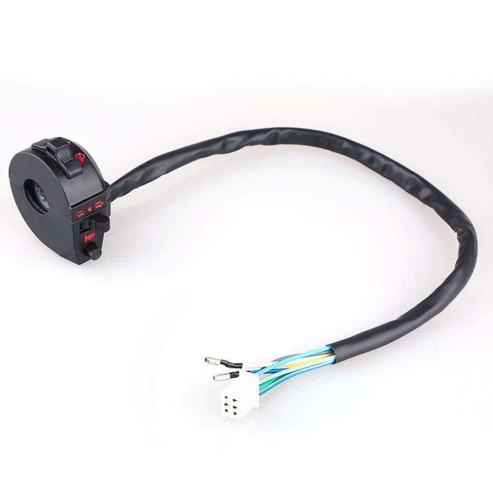 Переключатель сигнала поворота мотоцикла Переключатель управления мотоциклом Левый переключатель мотоцикла 22 мм Сигнал поворота дальнего света Сигнал поворота Управление звуковым сигналом Мотоциклетная рука