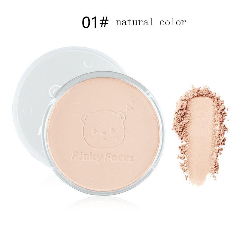 Little Bear Light Feather Powder Стойкий консилер Рассыпчатая пудра Осветляет цвет лица Не легко снимается Пудра для макияжа