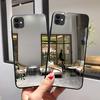Роскошный силиконовый зеркальный чехол для iPhone Samsung Galaxy Huawei Honor Xiaomi Redmi Защитный бампер