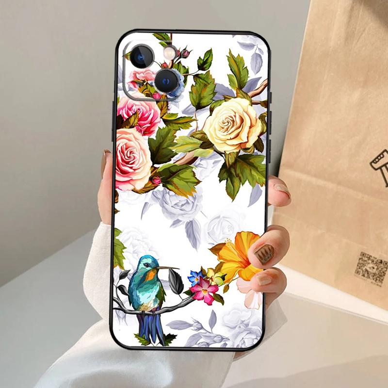 Чехол для телефона с колибри для iPhone 17 Air 16 15 14 13 12 11 Pro Max 12 13 mini 15 16 Plus 16e Чехол Coque